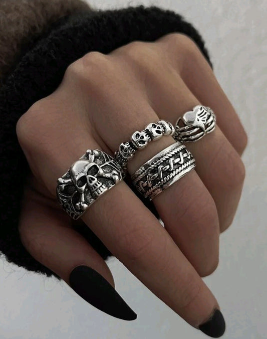 Set punk Rings