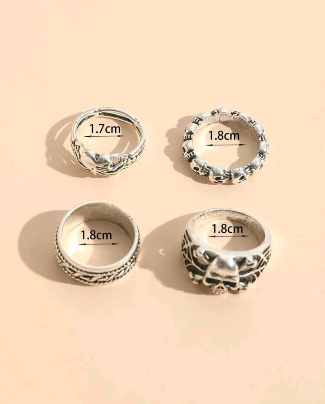 Set punk Rings