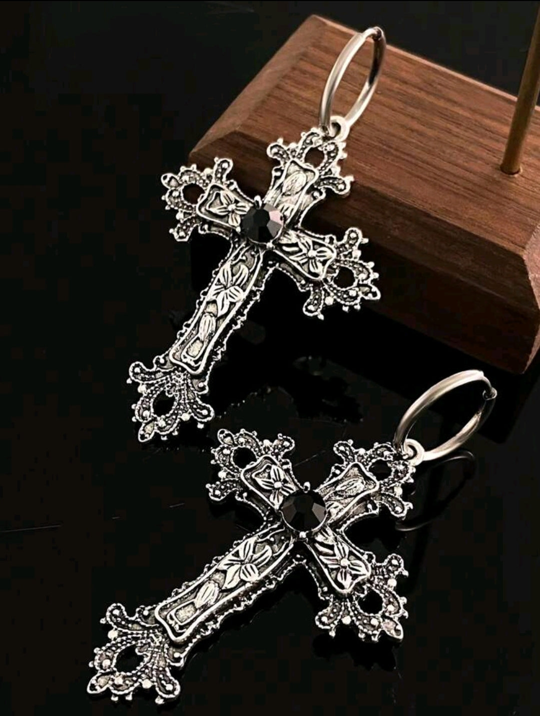 Cross earrings