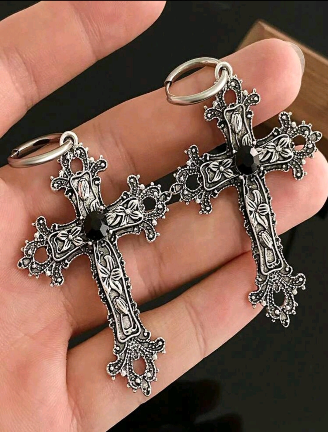 Cross earrings