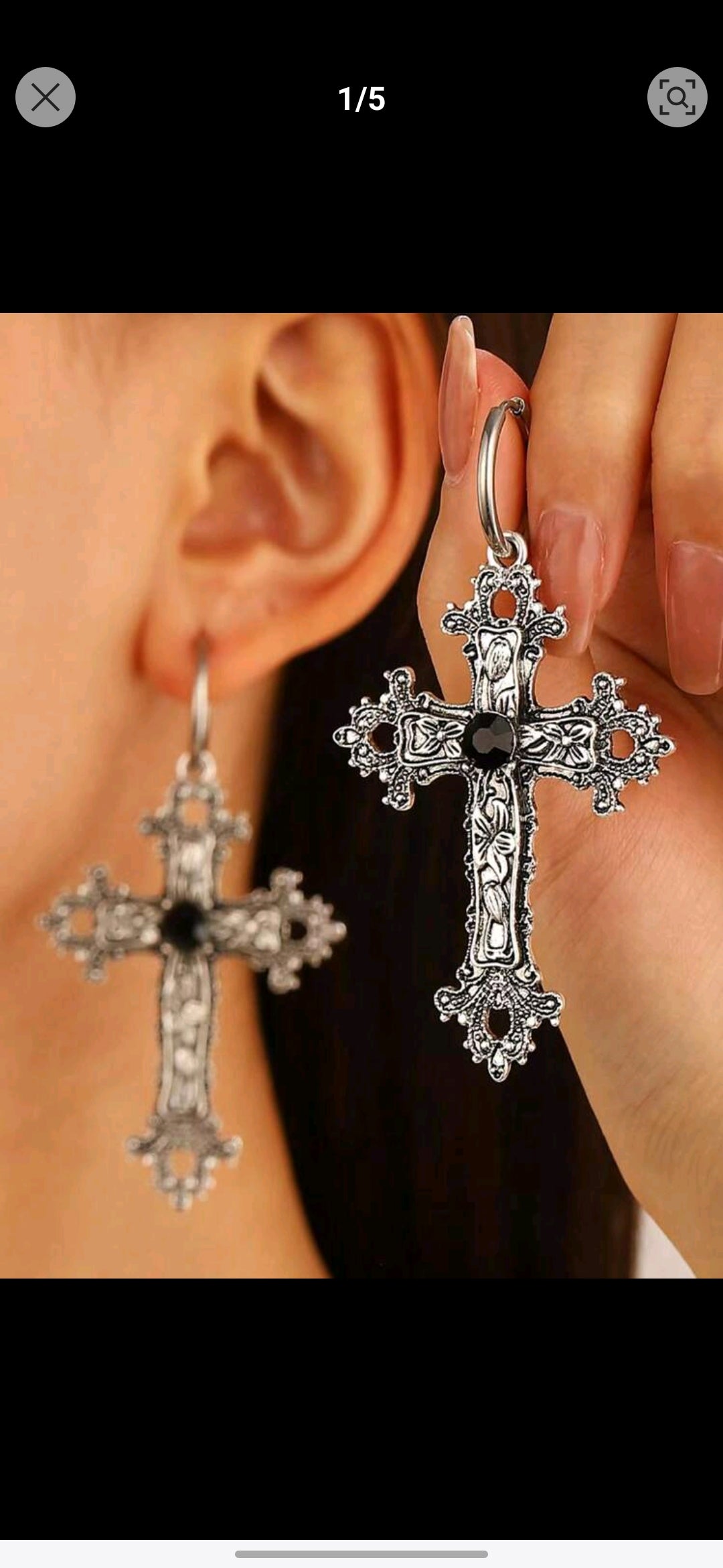 Cross earrings