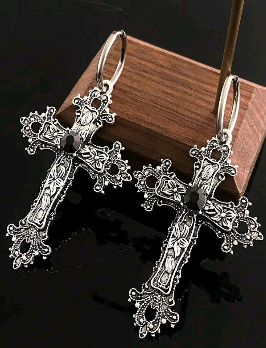 Cross earrings